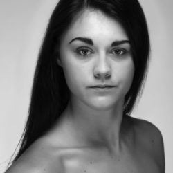 Corinne Headshot 2017 bw